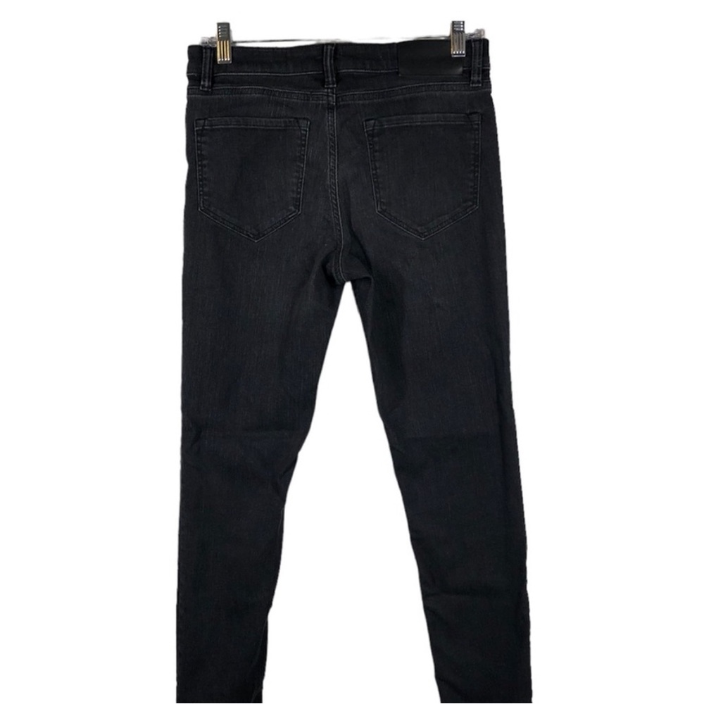 Allsaints Mast Fit Washed Black Skinny Jeans 30